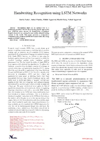 Handwriting Recognition Using LSTM Networks