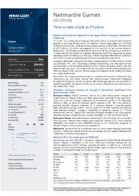 Netmarble Games (251270 KS) Time to Take a Look at 2H Plans