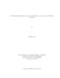 On the Relation Between Quantum Computation and Classical Statistical Mechanics