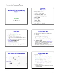 Programming Language Theory 1