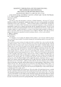 Kilkenny Corporation and the Home Rule Bill. the Ulster Exclusion Proposals. Discussion on the Sinn Fein Resolution. Question Referred to a Special Meeting