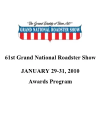 2010 Award Program (Pdf)