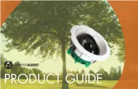 PRODUCT GUIDE Table of Contents