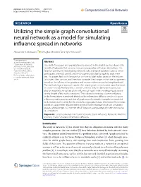 Utilizing the Simple Graph Convolutional Neural Network As a Model for Simulating Infuence Spread in Networks