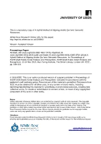 A Hybrid Method of Aligning Arabic Qur'anic Semantic Resources