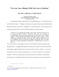 “For You I Am a Bishop; with You I Am a Christian”