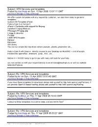 Subject: VPS Services and Templates Posted by Touchvps on Sun, 13 Apr