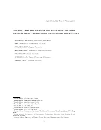 Arcsine Laws for Random Walks Generated from Random Permutations with Applications to Genomics