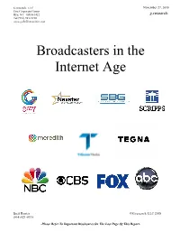 Broadcasters in the Internet Age