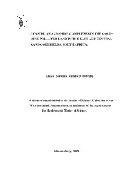 Cyanide and Cyanide Complexes in the Gold