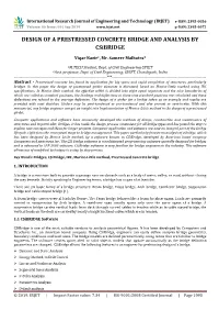 DESIGN of a PRESTRESSED CONCRETE BRIDGE and ANALYSIS by Csibridge