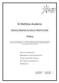 Safeguarding Policy, Logging on to and Completing the Form, Staff Can Also Contact the DSL Or Deputy DSL
