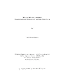 T P C C U I F D by Tomohiro Yokoyama a Thesis Submitted In