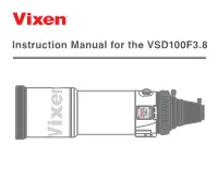 Instruction Manual for the VSD100F3.8