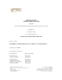 Modèles D'instruments Pour L'aide À L'orchestration