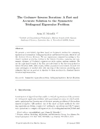 The Godunov–Inverse Iteration: a Fast and Accurate Solution to the Symmetric Tridiagonal Eigenvalue Problem