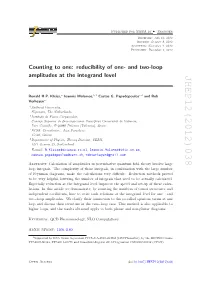 Counting to One: Reducibility of One-And Two-Loop Amplitudes at The