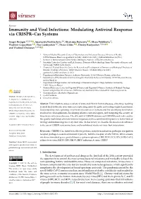 Modulating Antiviral Response Via CRISPR–Cas Systems