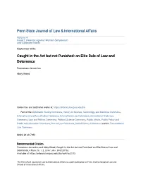 On Elite Rule of Law and Deterrence