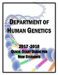 Quick-Start Guide for New Students