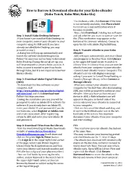 How to Borrow & Download Ebooks for Your Kobo Ereader