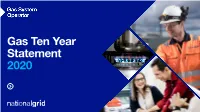 Gas Ten Year Statement 2020 Gas Ten Year Statement 2020