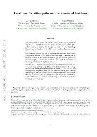 Local Time for Lattice Paths and the Associated Limit Laws