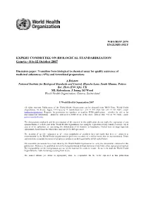 Transition from Biological to Chemical Assay for Quality Assurance of Medicinal Substances (Apis) and Formulated Preparations