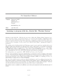 For Immediate Release