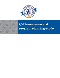 IN Tournament and Program Planning Guide.Indd