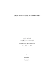 Practical Skepticism: Sextus Empiricus and Zhuangzi