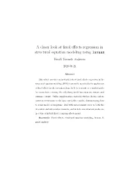A Closer Look at Fixed Effects Regression in Structural Equation