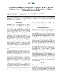 Preliminary Liquid Hydrocarbon Potential