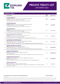 Private Treaty List