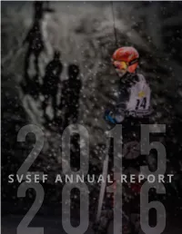 Svsef Annual Report