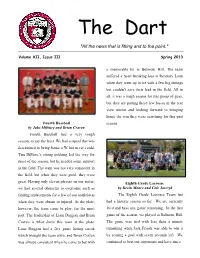 The Dart "All the News That Is Fitting and to the Point." Volume XII, Issue III Spring 2013