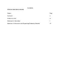 Contents (Click on Index Item to Locate)