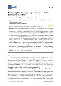 Dissecting the Heterogeneity in T-Cell Mediated Inflammation In