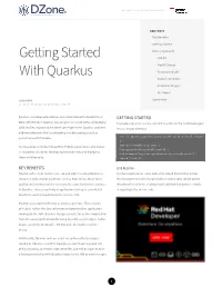 Getting Started with Quarkus