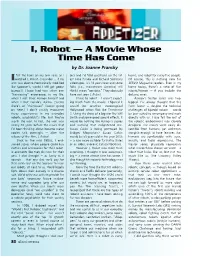 I, Robot — a Movie Whose Time Has Come by Dr