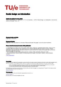 Social Design: an Introduction