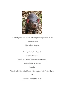 An Investigation Into Factors Affecting Breeding Success in The