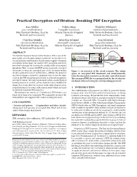 Breaking PDF Encryption