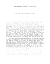 Edward L. Killham I NATO and CSCE