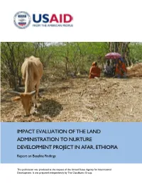 Impact Evaluation of the Land Administration to Nurture Development Project in Afar, Ethiopia