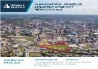 Major Residential-Led Mixed Use Development