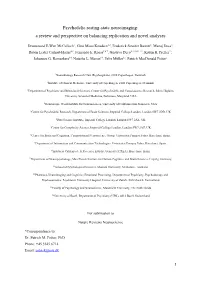 Psychedelic Resting-State Neuroimaging: a Review and Perspective on Balancing Replication and Novel Analyses