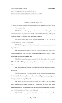 2020 First Extraordinary Session ENROLLED SENATE
