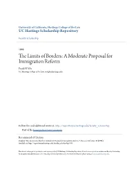 A Moderate Proposal for Immigration Reform Frank H