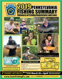 Fishing Summary Fishing Summary